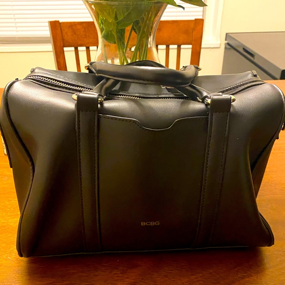BCBG Black Leather Purse